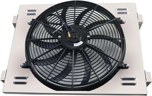Aluminum Radiator Shroud Electric Fan For 1955-1957 Chevy Bel Air Nomad V8 Engine in Saudi Arabia