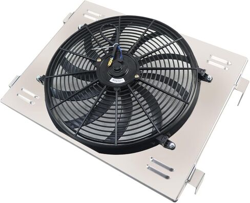 Aluminum Radiator Shroud Electric Fan For 1955-1957 Chevy Bel Air Nomad V8 Engine in Saudi Arabia