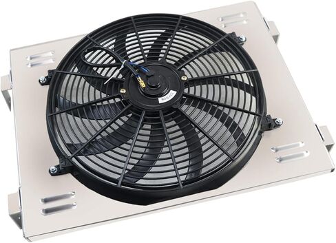 Aluminum Radiator Shroud Electric Fan For 1955-1957 Chevy Bel Air Nomad V8 Engine in Saudi Arabia