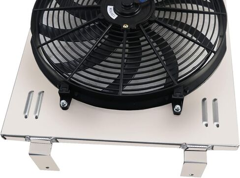 Aluminum Radiator Shroud Electric Fan For 1955-1957 Chevy Bel Air Nomad V8 Engine in Saudi Arabia