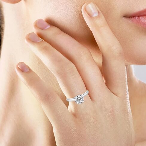 IGI Certified 1 Carat Lab Grown Diamond Solitaire Engagement Ring 14K Yellow Gold or White Gold (F-G Color, VS2-SI1 Clarity) in Saudi Arabia