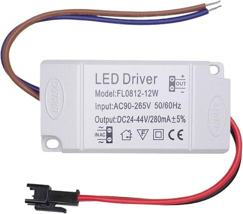 1pcs LED Power Supply 4-7W/8-12W/13-18W 280mA Driver Adapter with AC90-265V Lighting Transformer for LED Panel Light Downlight(4-7W) in Saudi Arabia