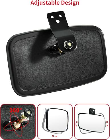مرآة مركزية محدبة قابلة للطي لملحقات Honda Pioneer 1000-3 1000-5 1000-6 2016-2025، مرآة عالية الوضوح بزاوية واسعة مع محور قابل للتعديل in Saudi Arabia