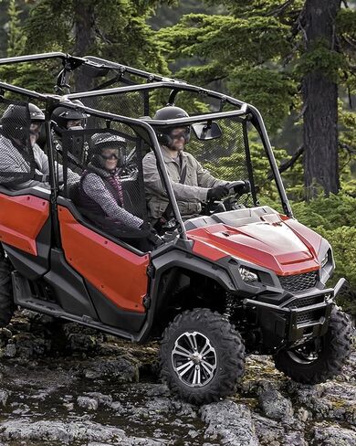 مرآة مركزية محدبة قابلة للطي لملحقات Honda Pioneer 1000-3 1000-5 1000-6 2016-2025، مرآة عالية الوضوح بزاوية واسعة مع محور قابل للتعديل in Saudi Arabia