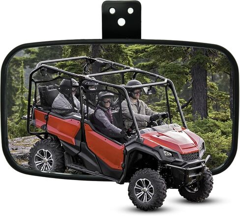 مرآة مركزية محدبة قابلة للطي لملحقات Honda Pioneer 1000-3 1000-5 1000-6 2016-2025، مرآة عالية الوضوح بزاوية واسعة مع محور قابل للتعديل in Saudi Arabia