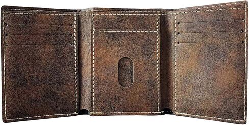 Keegan Irish Coat of Arms Rustic Leather Wallet in Saudi Arabia
