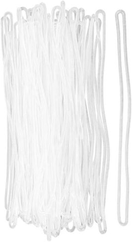 50Pcs 150mm Clear Plastic Travel Luggage Tag Loops Holder PVC Name Tag Loop Straps Worm Loops Office Supplies Blank Labeling Tags for Bag Tags (Transparent)，Shower Accessories in Saudi Arabia