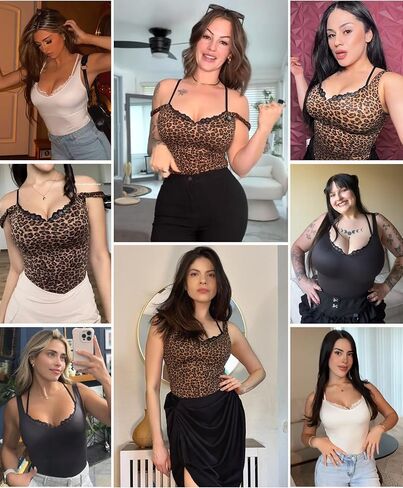 ملابس داخلية من FeelinGirl برقبة على شكل حرف V للنساء بدون أكمام من الدانتيل لتشكيل الجسم وتحكم في البطن وملابس داخلية رفيعة للنساء in Kuwait