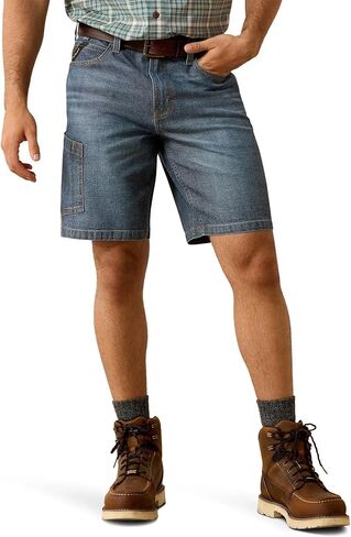 ARIAT Men's Rebar M4 Relaxed Denim 10" Durastretch Shorts in Saudi Arabia