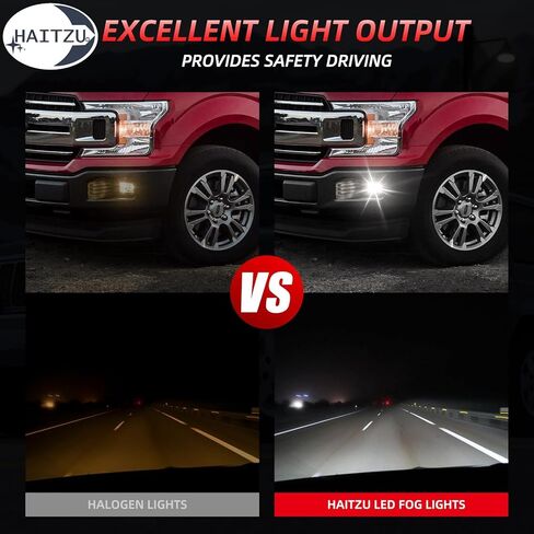 Upgrade LED Fog Lights for 2015-2020 Ford F150 2017-2018 Ford F250 Super Duty, 4 Inch LED Fog Light Assembly Kit, 36W DOT Approved Bumper Driving Fog Lamps 1 Pair (No DRL) in Kuwait