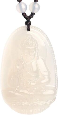 قوانيين بوذا بوديساتفا تميمة تعويذة مصنوعة من العقيق الأحجار الكريمة الأحمر الأخضر اليشم كوان يين المرأة المعلقات قلادة عملات رجالية قلادة قلادة in Kuwait