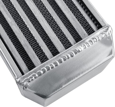 Universal Aluminum Intercooler 26.3''x7''x3.3" Same Side Mount Intercooler 2'' Inlet and Outlet One Side Universal Aluminum Turbo Intercoolers Replacement for Turbo Charger System in Kuwait