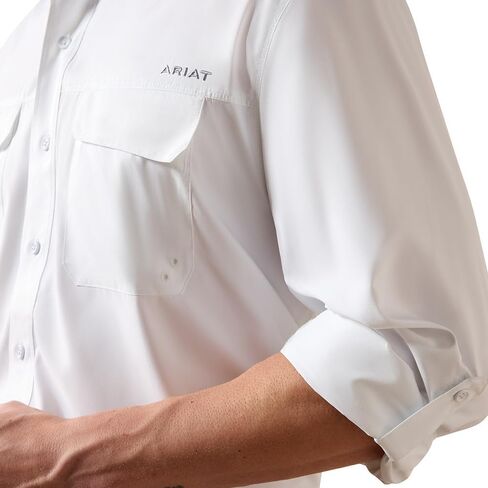 ARIAT Men's Venttek Outbound Classic Fit Shirt White in Saudi Arabia