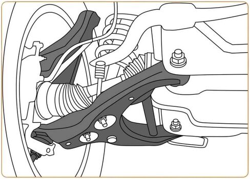 Control Arm Kit Compatible with Automotive Motorcycle Parts Armada All Islands K620orgK620511 ES800031 ES800032 2005 2015 K620orgK620511 ES800031 ES800032 in Kuwait