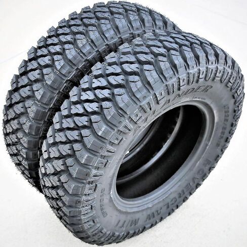 مجموعة من 2 إطارات شعاعية للشاحنات الخفيفة للطرق الوعرة Atlander Roverclaw M/T I Mud - LT235/85R16 235/85/16 235/85-16 120/116Q نطاق تحميل E LRE 10 طبقات RBL بأحرف سوداء مرتفعة (اثنين) in Kuwait