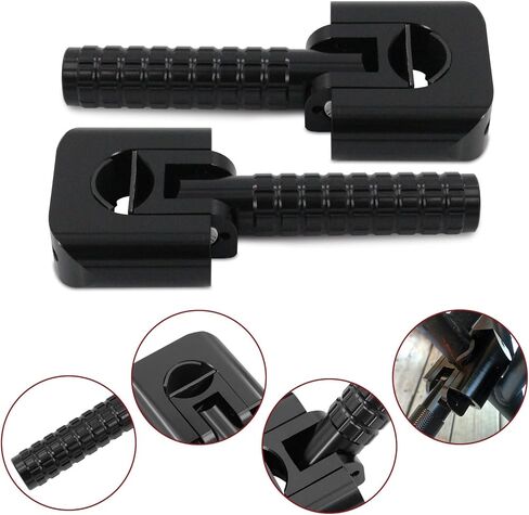 Motorcycle Foot Pegs Adventure Footpegs 7/8"-1.25" Crash Bar Rest Pedal for KLR 650 DR650 XR650L TW200 CRF300L 390/790/890/1290 Tenere 700 V-storm ADV Dual Sport in Saudi Arabia