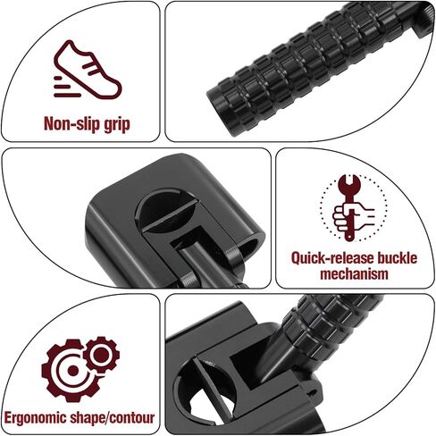 Motorcycle Foot Pegs Adventure Footpegs 7/8"-1.25" Crash Bar Rest Pedal for KLR 650 DR650 XR650L TW200 CRF300L 390/790/890/1290 Tenere 700 V-storm ADV Dual Sport in Saudi Arabia