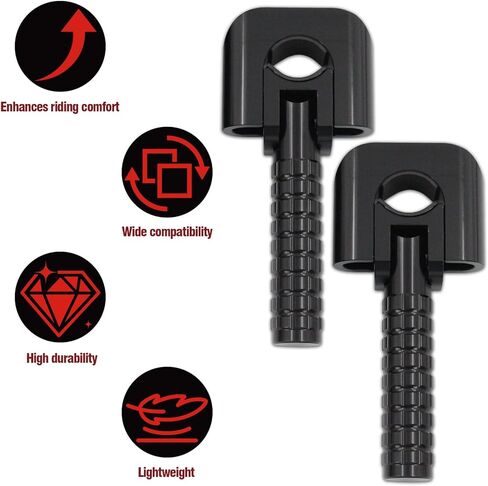 Motorcycle Foot Pegs Adventure Footpegs 7/8"-1.25" Crash Bar Rest Pedal for KLR 650 DR650 XR650L TW200 CRF300L 390/790/890/1290 Tenere 700 V-storm ADV Dual Sport in Saudi Arabia