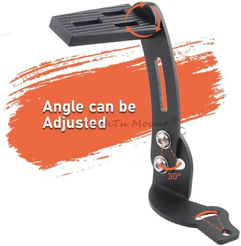 مسند للقدمين من الألومنيوم وقابل للتعديل على الطرق السريعة يناسب 2010-2019 Can-Am Spyder RT مع لوح أرضية المصنع، أسود in Kuwait