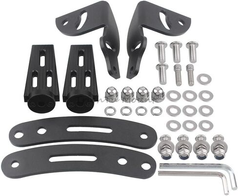 مسند للقدمين من الألومنيوم وقابل للتعديل على الطرق السريعة يناسب 2010-2019 Can-Am Spyder RT مع لوح أرضية المصنع، أسود in Kuwait