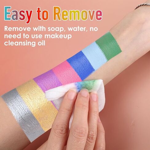 لوحة رسم للوجه والجسم مكونة من 15 لونًا، طلاء وجه زيتي قابل للغسل للنساء والكبار، مكياج احترافي لمكياج أزياء SFX، وحفلات الهالوين التنكرية، وديكورات المهرجانات (1.32 أونصة) in Kuwait