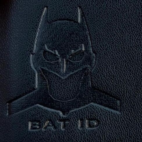 Leather Hero ID Wallet for Men and Woman - Stylish Superhero Design, Durable Bifold Wallet with Multiple Card Slots, Cash Compartment, and Iconic Logo - Gift for All (Batmen) in Saudi Arabia