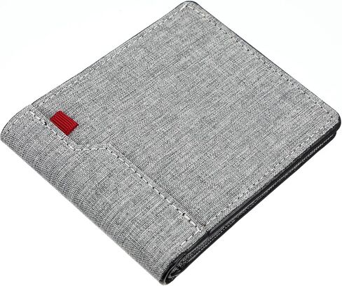 Mens Slim Canvas Wallet, Small Bifold Fabric Wallet for Men and Teen Boys Portable Credit Card Wallet Minimalist Credit Card Holder for Work in Saudi Arabia