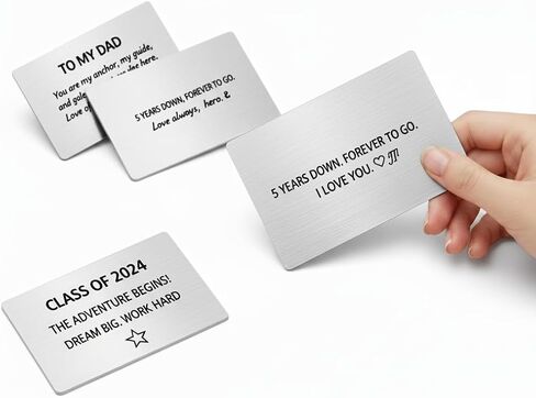 Generic Personalized Text Engraving Wallet Card Stainless Steel in Saudi Arabia