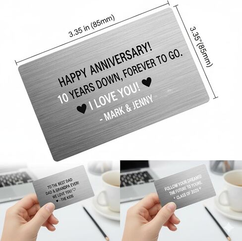 Generic Personalized Text Engraving Wallet Card Stainless Steel in Saudi Arabia