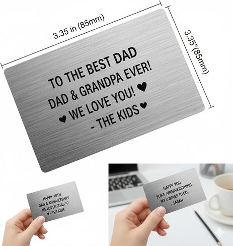Generic Personalized Text Engraving Wallet Card Stainless Steel in Saudi Arabia
