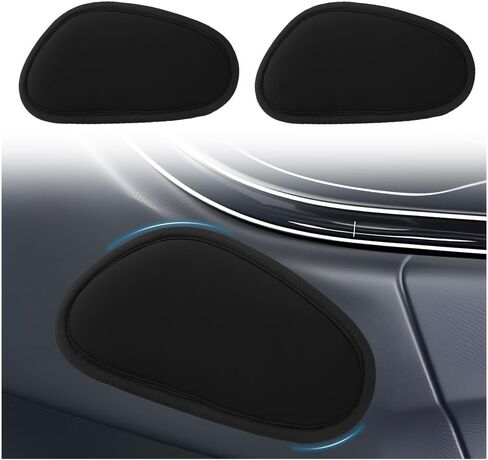2PCS Ice Silk Car Knee Cushion,Breathable Car Arm Rest Cushion for Door Relieves Knee and Elbow Fatigue,Soft & Flexible Cars Door Armrest Pad with Thickened Adhesive Backing in Saudi Arabia