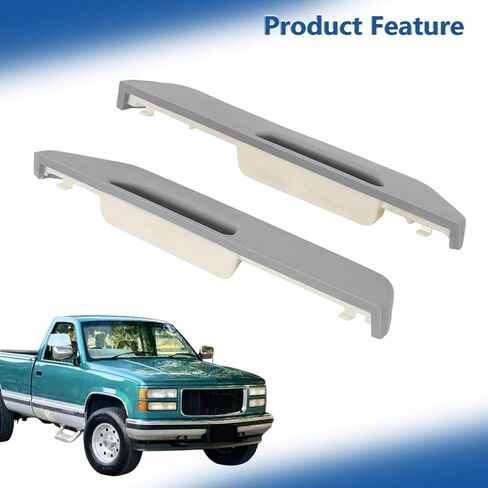 Silscvtt 1 Pair Front Door Armrest Replacement for C/K Series 1988-1994 Gray Interior Trim Replacement for 15627855 15627856 in Kuwait