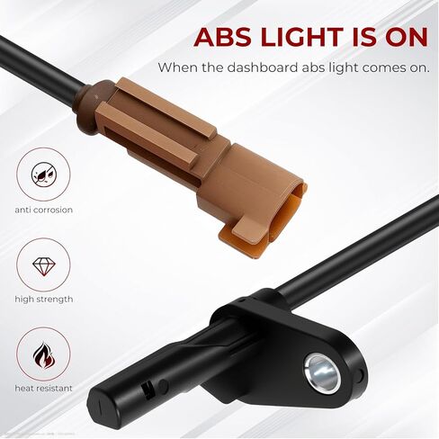 2pcs Rear ABS Wheel Speed Sensors Compatible with Ram 2500 3500 2014-2022 Replace 4779980AC 0265009720 ALS2824 4779981AC 68457707AB ALS2823 in Saudi Arabia