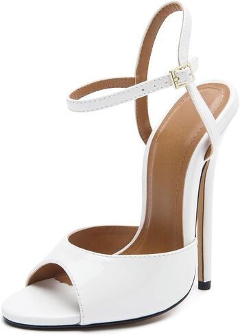 للجنسين الرجال النساء الصنادل Strappy الكعوب Stiletto براءات الاختراع والجلود صنادل عالية الكعب أحذية الحفلات in Saudi Arabia