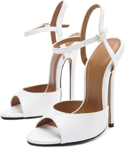 للجنسين الرجال النساء الصنادل Strappy الكعوب Stiletto براءات الاختراع والجلود صنادل عالية الكعب أحذية الحفلات in Saudi Arabia
