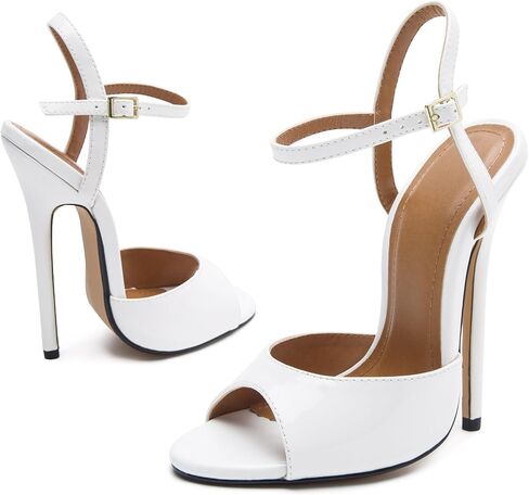 للجنسين الرجال النساء الصنادل Strappy الكعوب Stiletto براءات الاختراع والجلود صنادل عالية الكعب أحذية الحفلات in Saudi Arabia