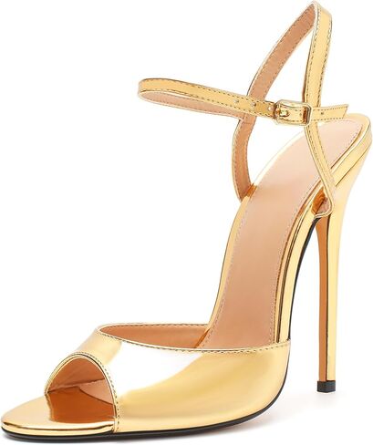 للجنسين الرجال النساء الصنادل Strappy الكعوب Stiletto براءات الاختراع والجلود صنادل عالية الكعب أحذية الحفلات in Saudi Arabia
