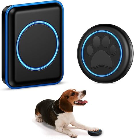 Full House Dog Doorbell for Potty Training, Wireless Pet Doggie Door Bell Training to Go Outside, Waterproof Touch Button, Over 1000 feet Range in Kuwait