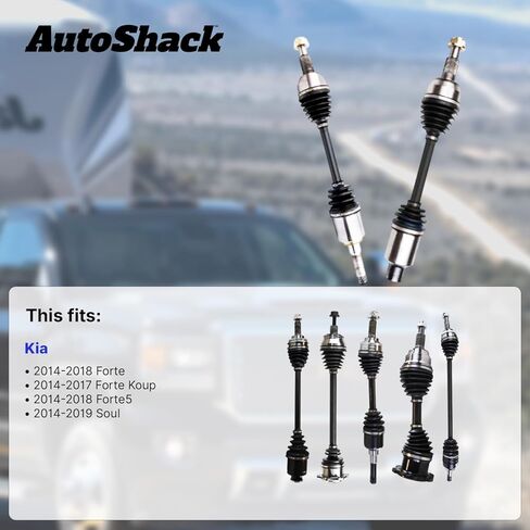 AutoShack Front CV Axle Shaft Left Replacement for 2014-2019 Kia Soul 2014-2018 Kia Forte 1-PC in Saudi Arabia