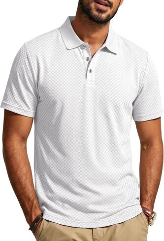 Mens Polo Shirts Short Sleeve Casual Golf Shirts for Men Polo, Work Office Travel Outdoor Daily Wear in Saudi Arabia