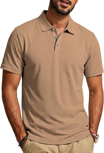 Mens Polo Shirts Short Sleeve Casual Golf Shirts for Men Polo, Work Office Travel Outdoor Daily Wear in Saudi Arabia
