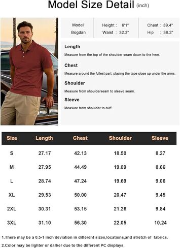Mens Polo Shirts Short Sleeve Casual Golf Shirts for Men Polo, Work Office Travel Outdoor Daily Wear in Saudi Arabia