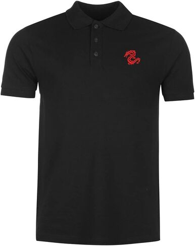 Polo Shirts for Men Serpent Dragon Embroidered Short Sleeve Mens Polo Shirts in Saudi Arabia