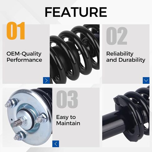 PAROD Pair 171103 Shock absorber Strut fit for 2005-2012 Nissan Pathfinder, 2005-2015 Xterra w/Coil Spring Assembly Front 4WD RWD in Saudi Arabia