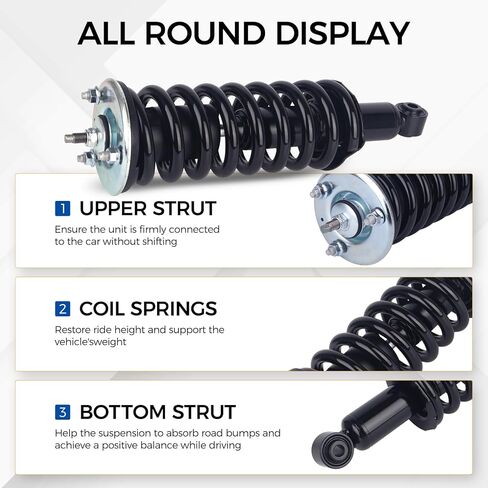 PAROD Pair 171103 Shock absorber Strut fit for 2005-2012 Nissan Pathfinder, 2005-2015 Xterra w/Coil Spring Assembly Front 4WD RWD in Saudi Arabia