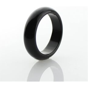 Natural Agate Black Jade Ring for Men Or Women Couple Lover Jade Rings Tail Ring Jewelry (Ring Size : 9) in Kuwait