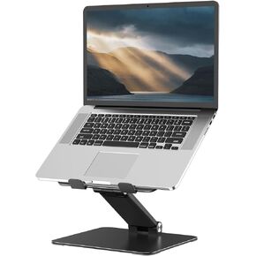 حامل كمبيوتر محمول قابل للتعديل للمكتب، حامل كمبيوتر محمول معدني قابل للطي، حامل كمبيوتر محمول محمول، حامل كمبيوتر محمول تبريد جيد التهوية متوافق مع أجهزة الكمبيوتر المحمولة مقاس 10-17.3 بوصة in Kuwait