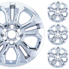 مجموعة جلد عجلة من الكروم مقاس 20 بوصة مصنوعة لسيارة Chevy Silverado1500 LTZ (2022-2026) | غطاء بلاستيك ABS متين | يناسب مباشرة عجلة OEM in Kuwait