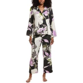 Natori Women's Natori Women's Tsubaki Pj Set, W76008, Black Multi, L in Kuwait