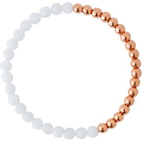 Solid Copper stretchy Bracelet with Natural Crystals/Gemstones Healing and Protection Bracelet | Elastic Stretchy Jewelry with Crystal Beads for Women and girls in Saudi Arabia